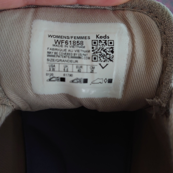 Brand new keds canvas sneakers, beige size 9W - Picture 3 of 6